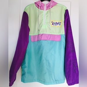 Vintage 90’s Nickelodeon Vintage Rugrats rollin deep windbreaker medium
